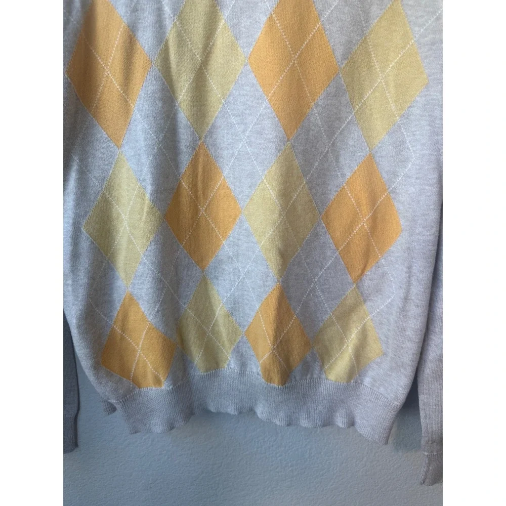 Banana Republic Mens Argyle Sweater Size‎ S Preppy Academia Old Money Heritage